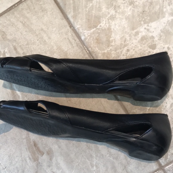 Naturlizer Peep Toe Cut Out Summer Flats, Black - Picture 12 of 13